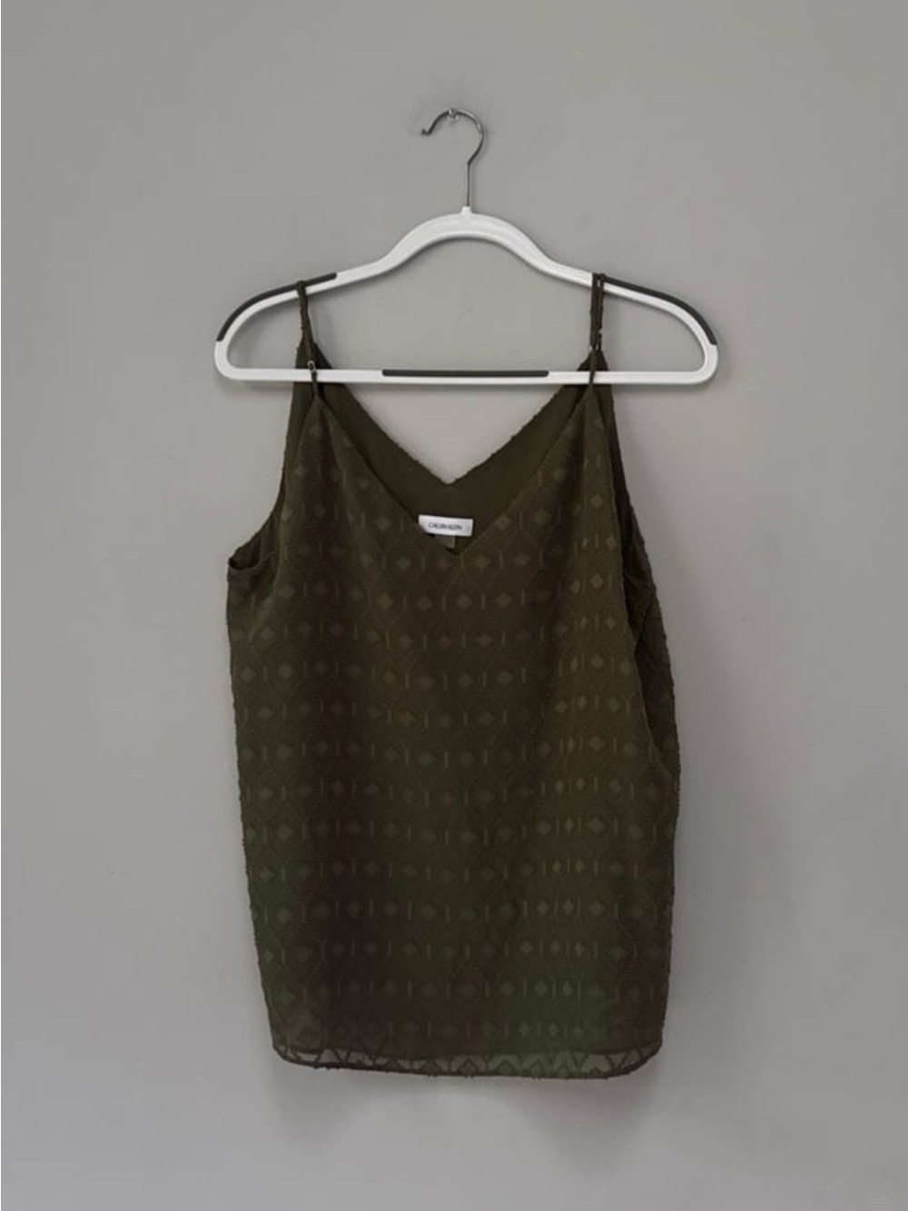 Calvin Klein Green Cami Top L